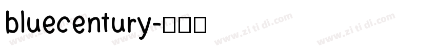 bluecentury字体转换