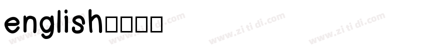 english字体转换