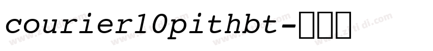 courier10pithbt字体转换