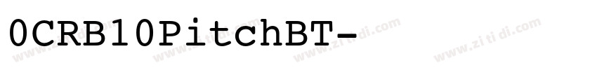 0CRB10PitchBT字体转换