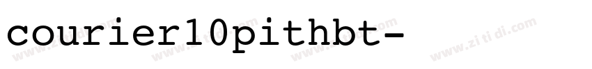 courier10pithbt字体转换