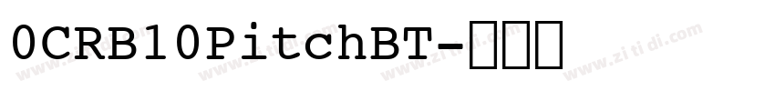 0CRB10PitchBT字体转换