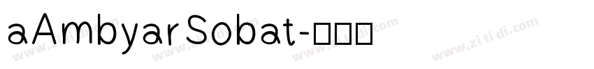aAmbyarSobat字体转换