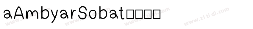 aAmbyarSobat字体转换