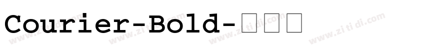 Courier-Bold字体转换