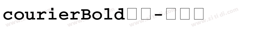 courierBold字体字体转换