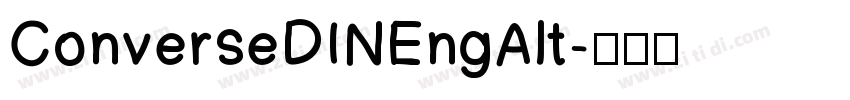 ConverseDINEngAlt字体转换