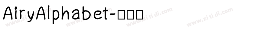 AiryAlphabet字体转换