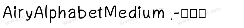 AiryAlphabetMedium字体转换