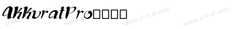 AKKuratPro字体转换