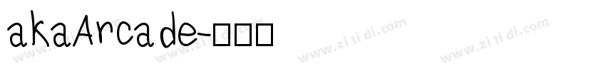 akaArcade字体转换