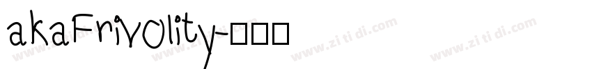akaFrivolity字体转换