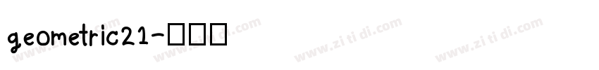 geometric21字体转换