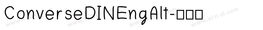 ConverseDINEngAlt字体转换