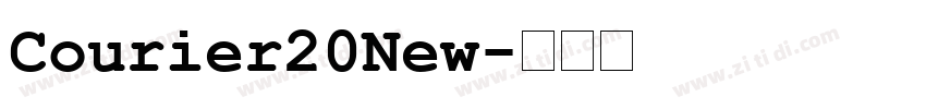 Courier20New字体转换
