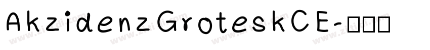 AkzidenzGroteskCE字体转换