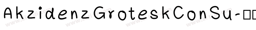 AkzidenzGroteskConSu字体转换