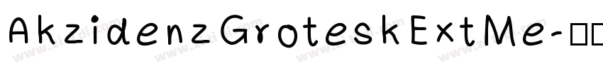 AkzidenzGroteskExtMe字体转换