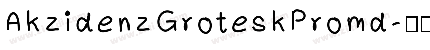 AkzidenzGroteskPromd字体转换