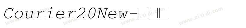 Courier20New字体转换