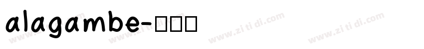 alagambe字体转换