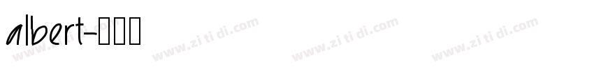albert字体转换