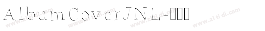 AlbumCoverJNL字体转换