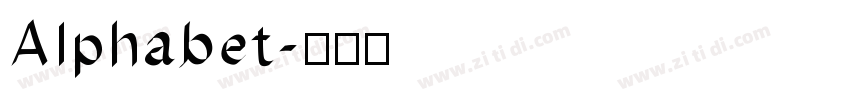 Alphabet字体转换