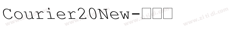 Courier20New字体转换