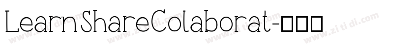 LearnShareColaborat字体转换