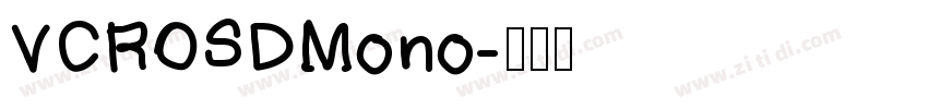VCROSDMono字体转换