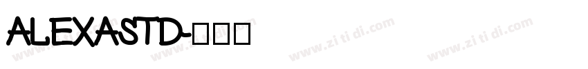 alexastd字体转换