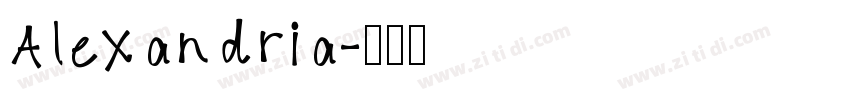 Alexandria字体转换