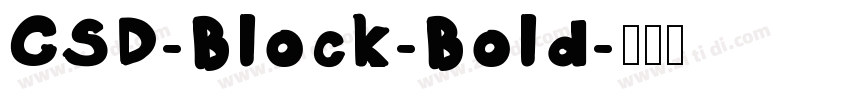 CSD-Block-Bold字体转换