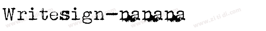 Writesign字体转换