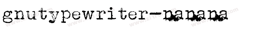 gnutypewriter字体转换