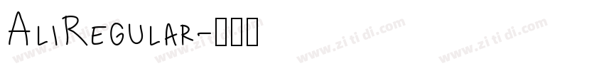 AliRegular字体转换