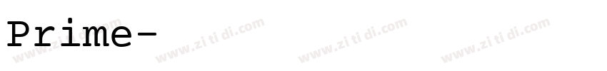 Prime字体转换