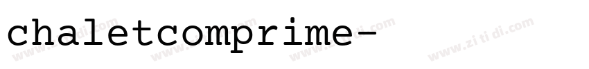 chaletcomprime字体转换