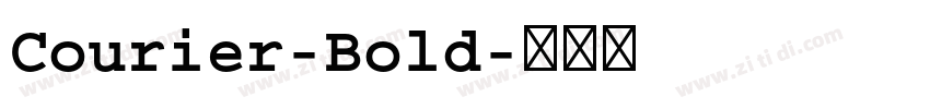 Courier-Bold字体转换