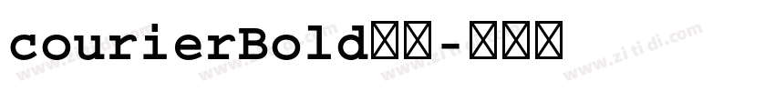 courierBold字体字体转换