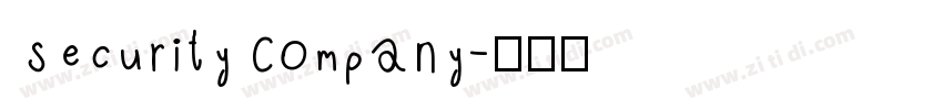 SecurityCompany字体转换
