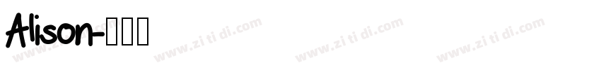 Alison字体转换