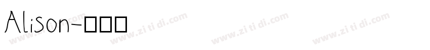 Alison字体转换