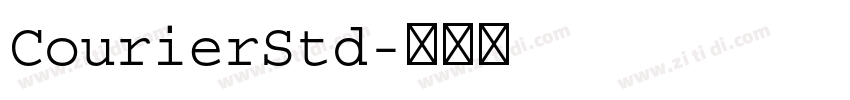 CourierStd字体转换