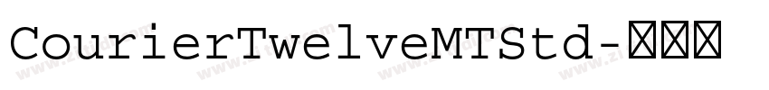 CourierTwelveMTStd字体转换