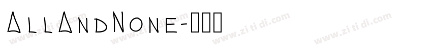 AllAndNone字体转换