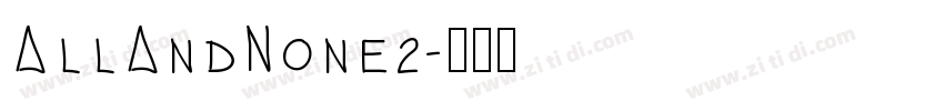 AllAndNone2字体转换