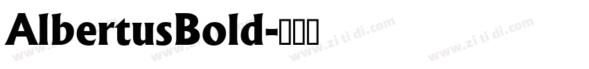 AlbertusBold字体转换