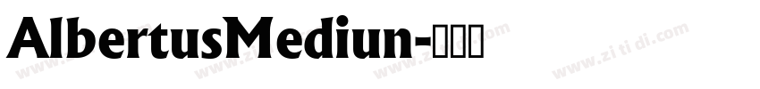 AlbertusMediun字体转换